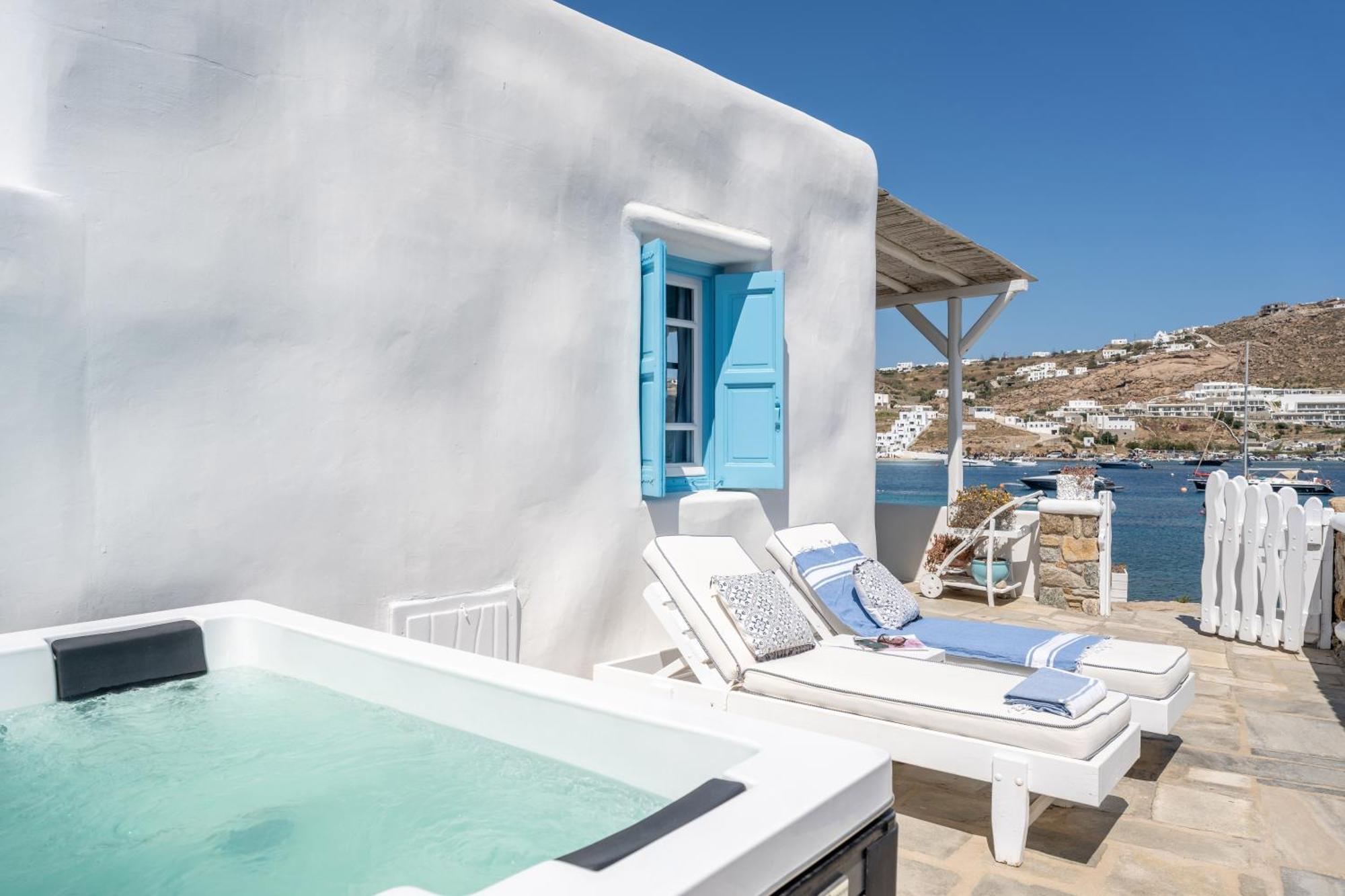 Вілла Luxury Sea House By Blue Waters Mykonos Орнос Екстер'єр фото