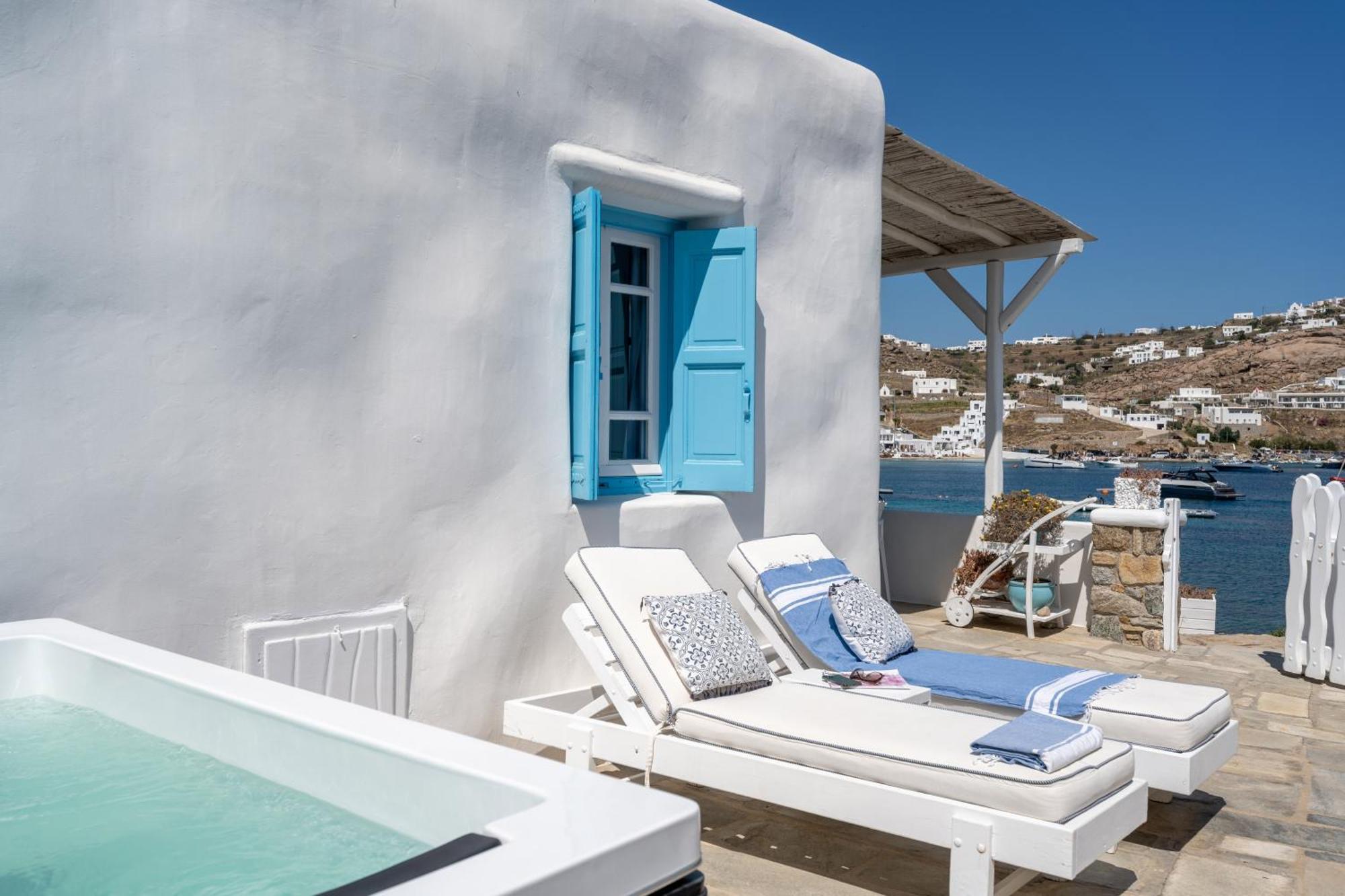 Вілла Luxury Sea House By Blue Waters Mykonos Орнос Екстер'єр фото