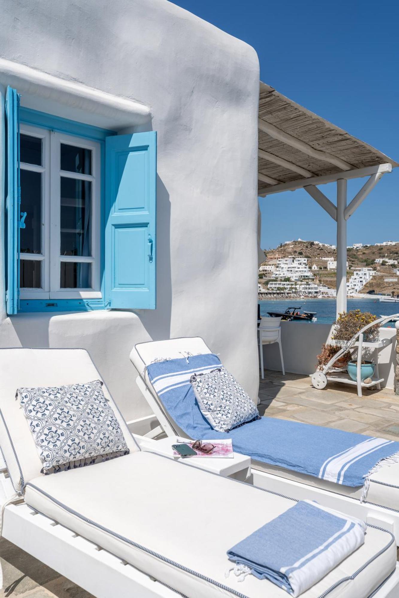 Вілла Luxury Sea House By Blue Waters Mykonos Орнос Екстер'єр фото