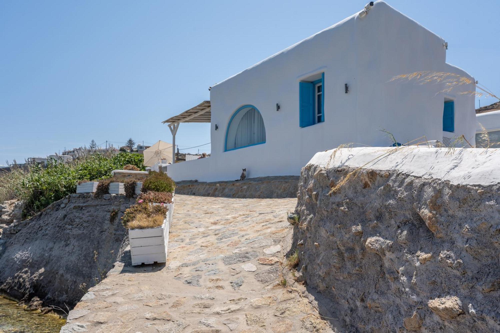 Вілла Luxury Sea House By Blue Waters Mykonos Орнос Екстер'єр фото