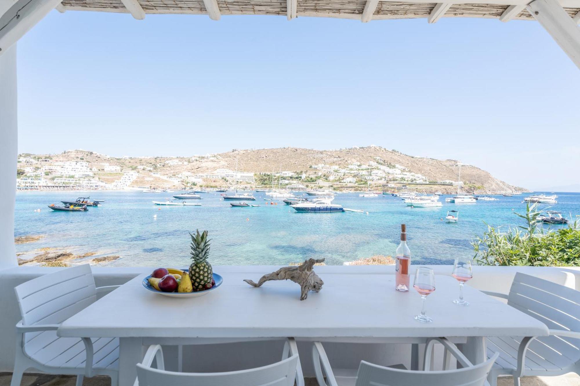 Вілла Luxury Sea House By Blue Waters Mykonos Орнос Екстер'єр фото