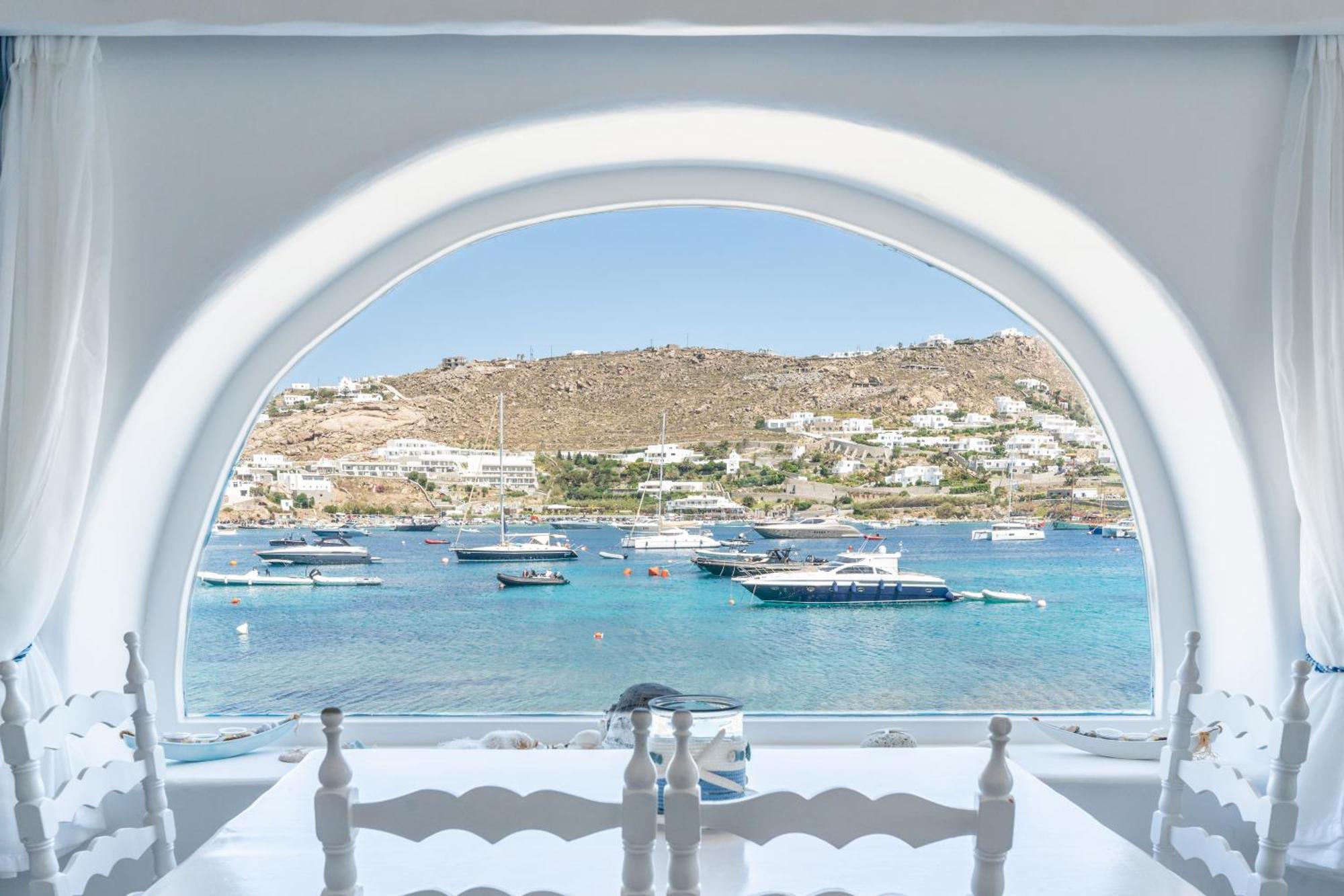 Вілла Luxury Sea House By Blue Waters Mykonos Орнос Екстер'єр фото