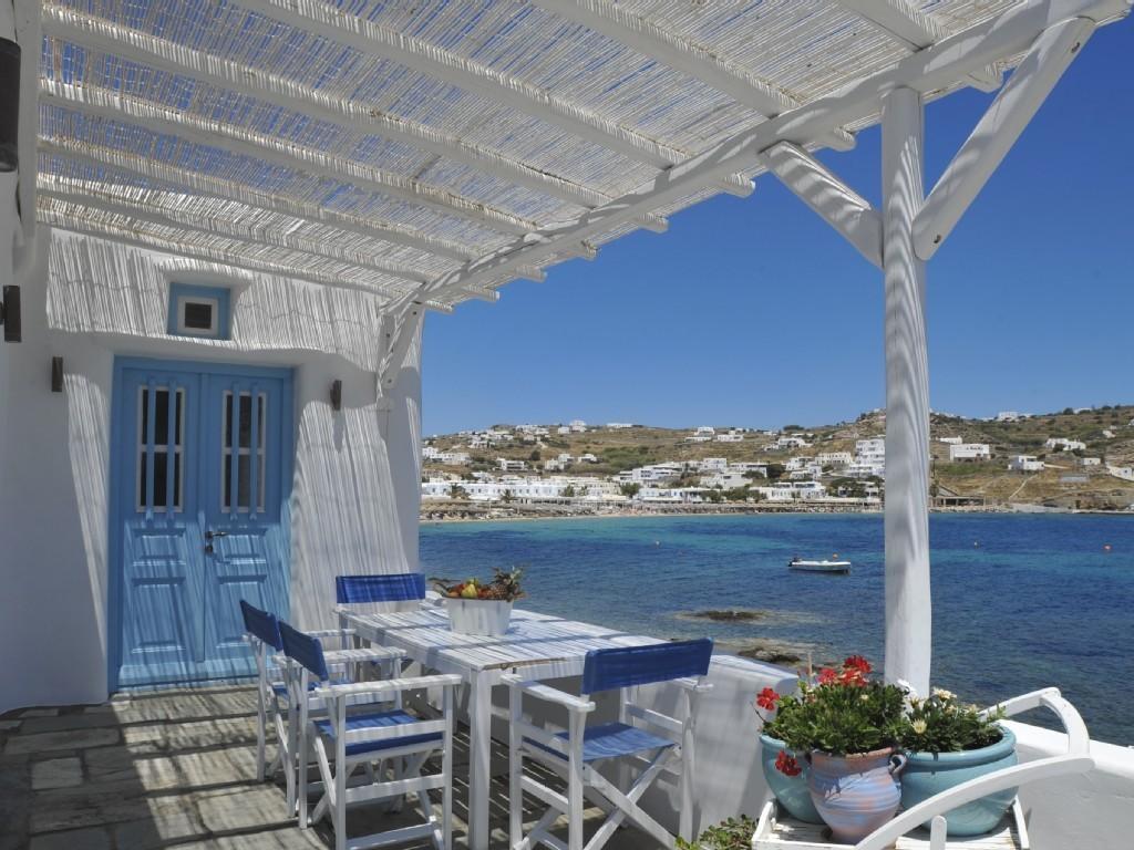 Вілла Luxury Sea House By Blue Waters Mykonos Орнос Номер фото