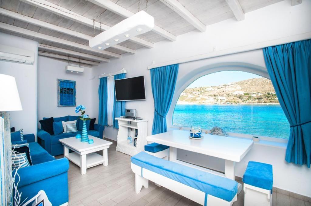 Вілла Luxury Sea House By Blue Waters Mykonos Орнос Екстер'єр фото